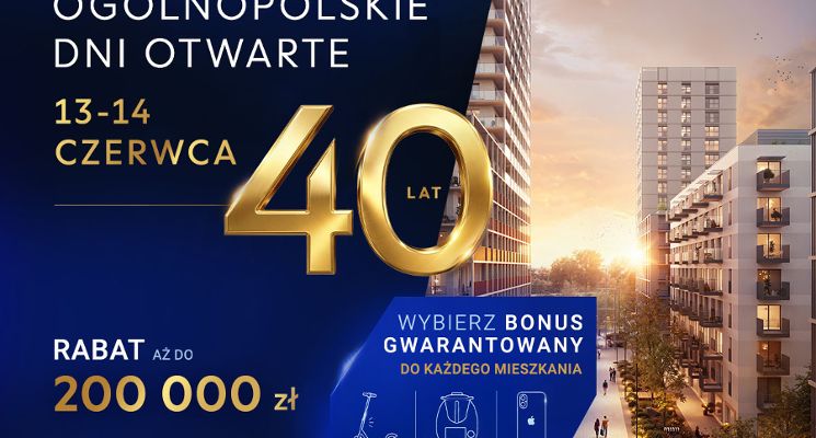 Plakat 40 lat Archicomu I Ogólnopolskie Dni Otwarte we Wrocławiu
