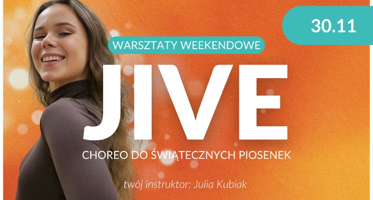 Plakat Świąteczna Radość w Rytmach Jive'a! Warsztaty Tańca Solo