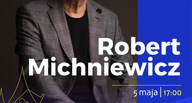 Plakat Spotkanie autorskie z Robertem Michniewiczem