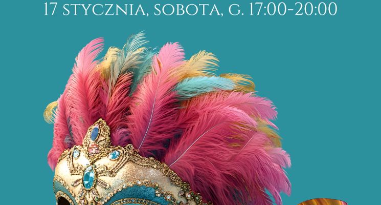 Plakat Malowany Karnawał – ceramika, wino i dobra energia