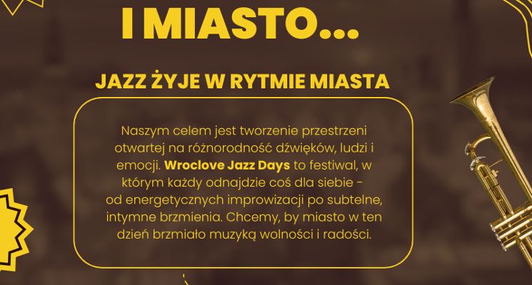 Plakat Święto Wrocławia 2025 – geneart.io: Wroclove Jazz Days