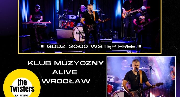 Plakat The Twisters + Tłusty Jam Specjal w Alive we Wrocławiu