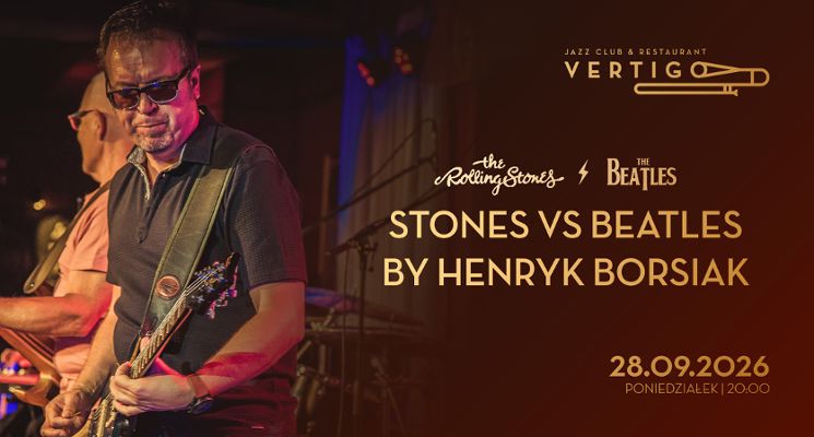 Plakat Stones vs The Beatles - koncert