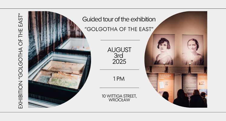 Plakat Guided tour of the exhibition “Golgotha of the East” in English