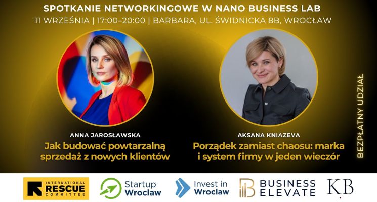 Plakat Nano Business Lab Networking [wykłady]