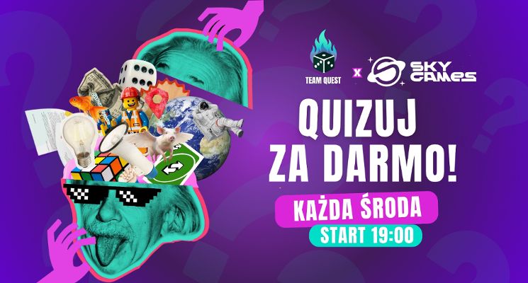 Plakat Quiz z wiedzy ogólnej w Sky Games
