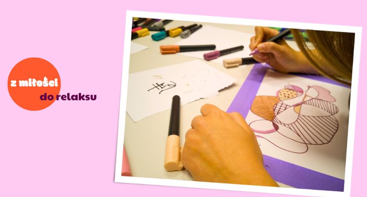Plakat Warsztaty doodle art - relaks kolorem - Z Miłości concept store