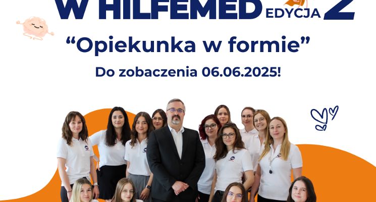 Plakat „Opiekunka w formie” | Dzień otwarty w HilfeMed edycja 2