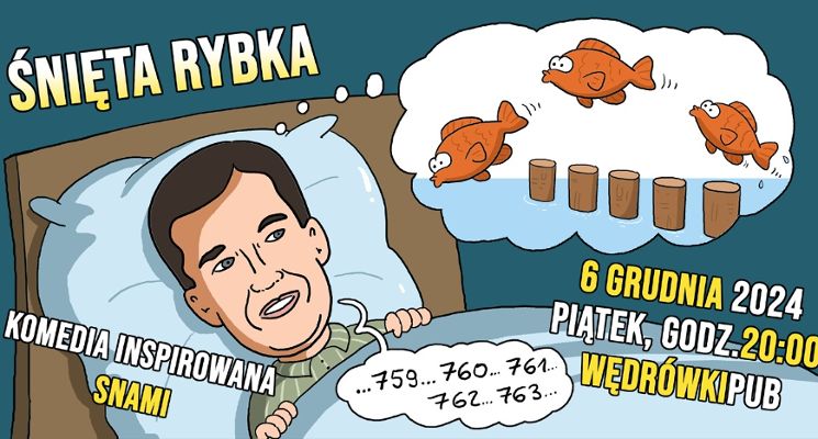 Plakat Śnięta rybka - komedia inspirowana snami