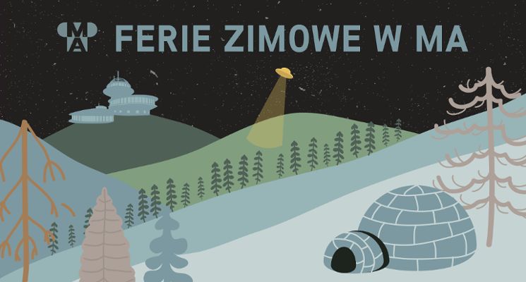 Plakat Ferie zimowe w Muzeum Architektury we Wrocławiu