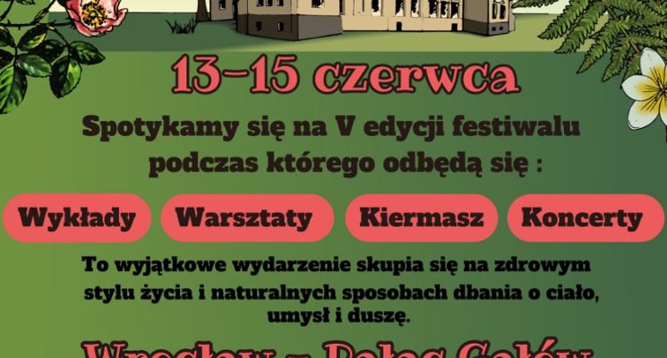 Plakat Festiwal Naturalnie dbam o Zdrowie
