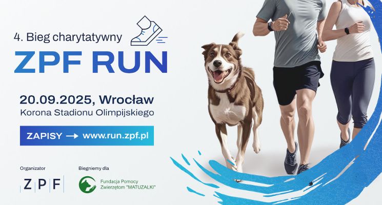 Plakat Bieg charytatywny ZPF RUN