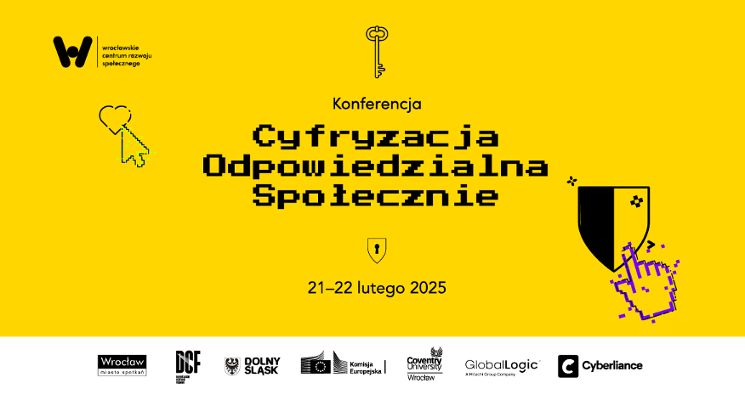 Plakat Cywilna cyberobrona - otwarte prelekcje  dla mieszkańców o cyberbezpieczeństwie