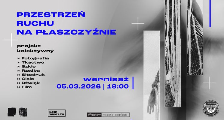 Plakat Wernisaż Wystawy Przestrzeń Ruchu Na Płaszczyźnie | Projekt Kolektywny