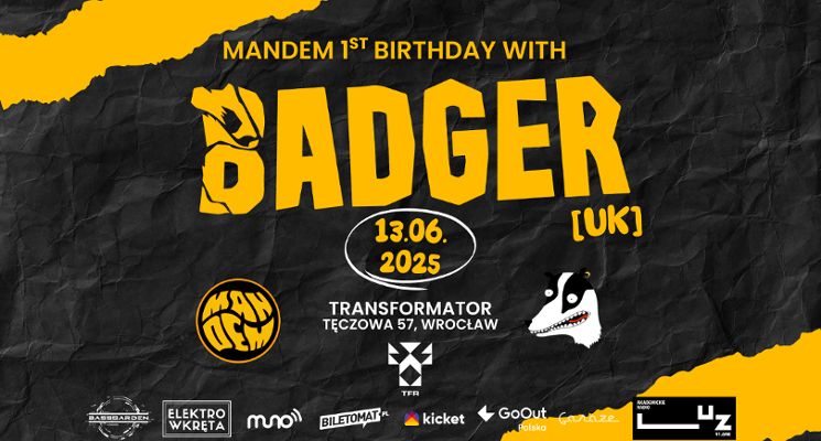 Plakat Pierwsze urodziny MANDEM