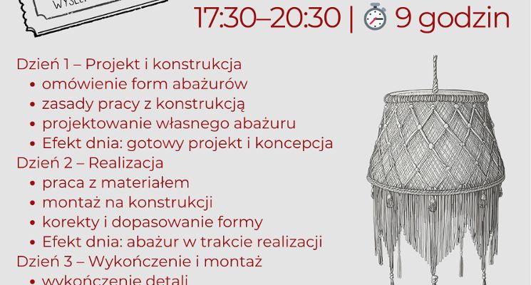 Plakat Zimowe warsztaty artystyczne