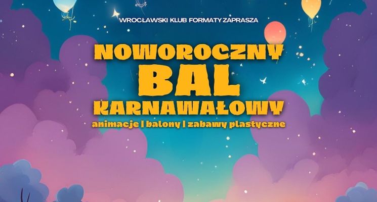 Plakat Bal Karnawałowy dla dzieci