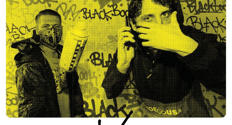 Plakat „Blackbook” Eros & Isok [wystawa]