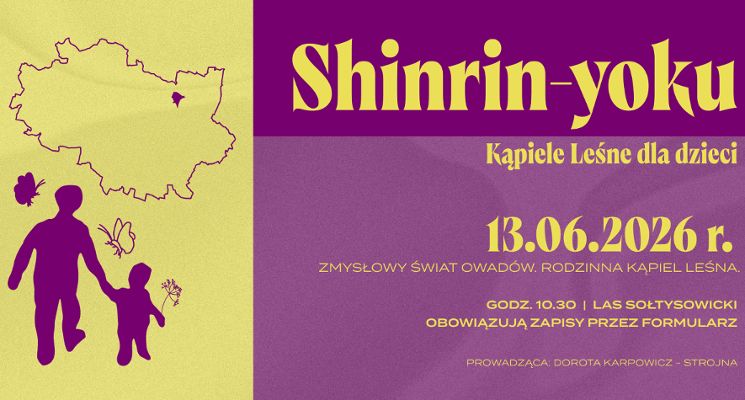 Plakat Zmysłowy Świat Owadów - Rodzinna Kąpiel Leśna