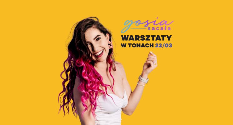 Plakat Gosia Sacała | warsztaty wokalne w Tonach