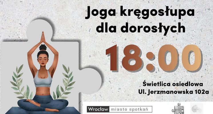 Plakat Joga kręgosłupa dla dorosłych