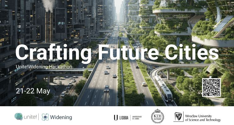 Plakat Tri-City SLW Hackathon – Crafting Future Cities