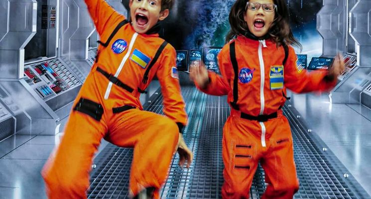 Plakat Kosmopark – interaktywna podróż przez kosmos