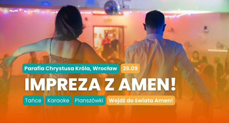 Plakat Impreza z Amen! – otwarcie sezonu tanecznego we Wrocławiu