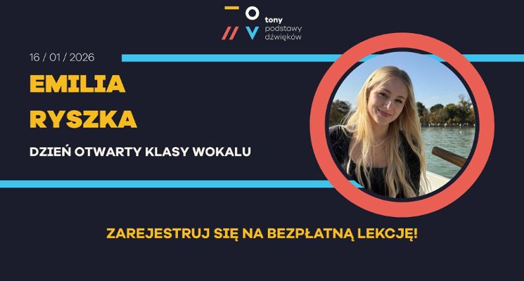 Plakat Dzień Otwarty Klasy Wokalu w Szkole Muzycznej TONY