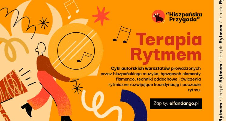 Plakat Hiszpańska Przygoda: Terapia Rytmem