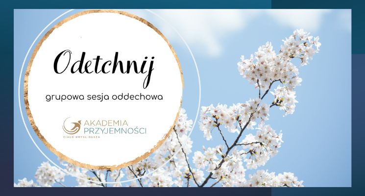 Plakat Odetchnij – grupowa sesja oddechowa