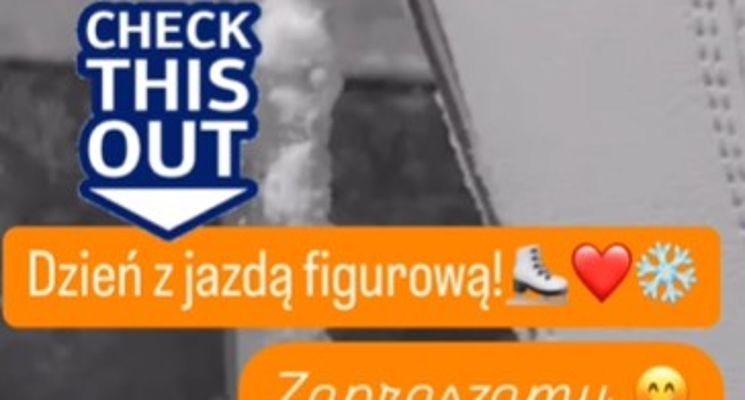 Plakat Dzień z jazdą figurową na łyżwach