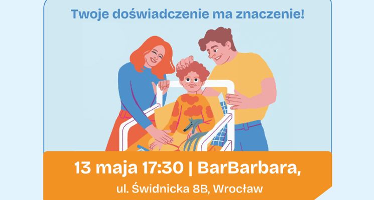 Plakat "Szpital oczami rodziców" debata i warsztaty dla rodziców