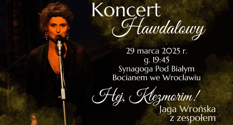 Plakat Koncert Hawdalowy – Hej, Klezmorim!