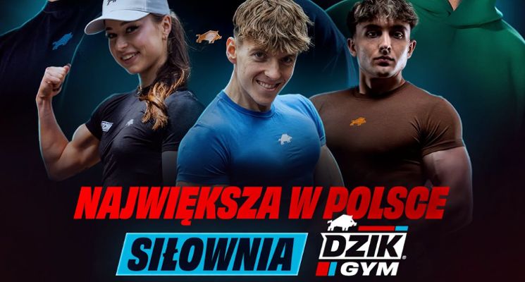Plakat Otwarcie największej siłowni WK DZIK w Polsce!