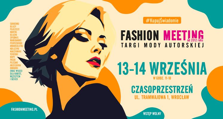 Plakat Fashion Meeting – targi mody autorskiej