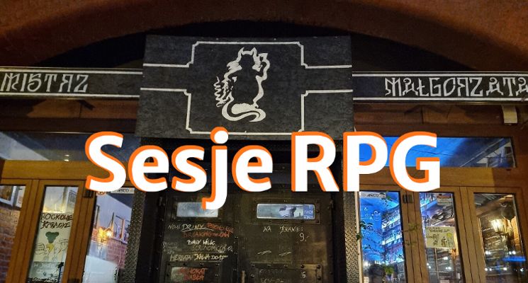 Plakat Sesje RPG w pubie "Mistrz i Małgorzata"