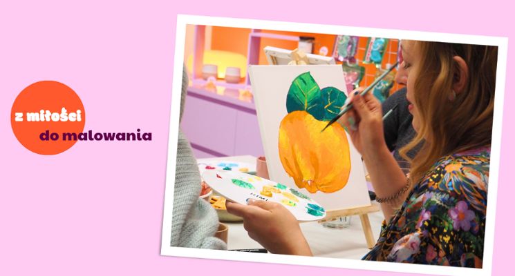 Plakat Randka ze sztuką: malowanie przy winie