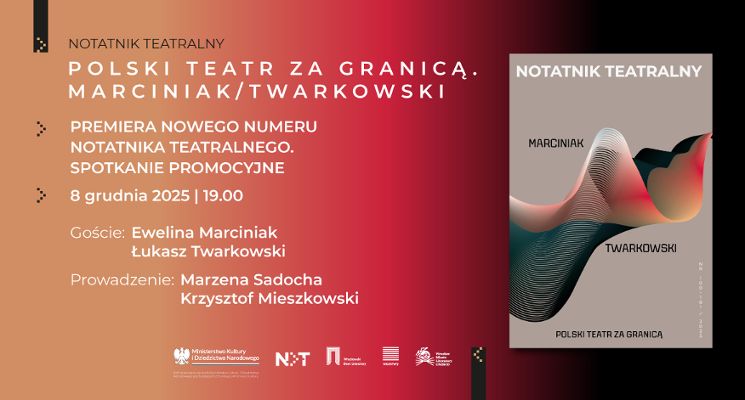 Plakat Premiera nowego „Notatnika Teatralnego”