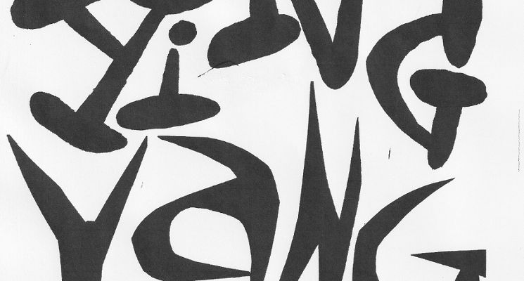 Plakat "YING YANG" charytatywna wystawa w Galerii Magiel