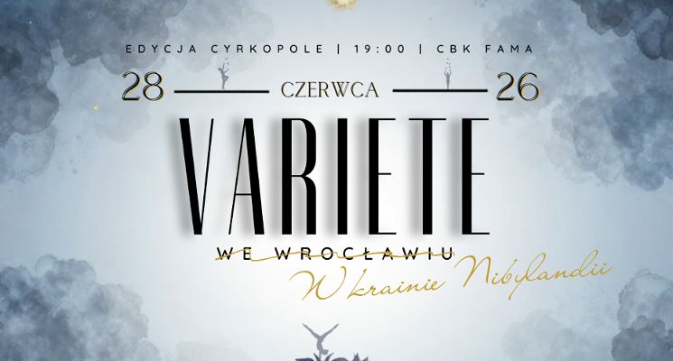 Plakat Variete we Wrocławiu W krainie Nibylandii