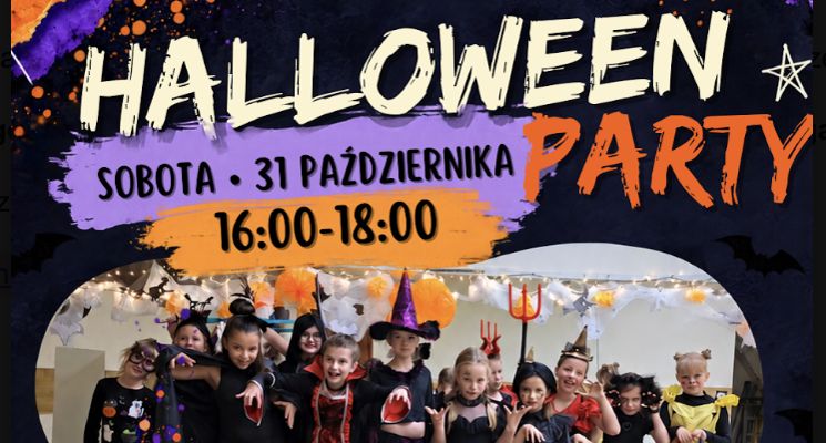 Plakat Halloween Party we Wrocławiu dla dzieci od 7 lat w Forma Klub Fitness
