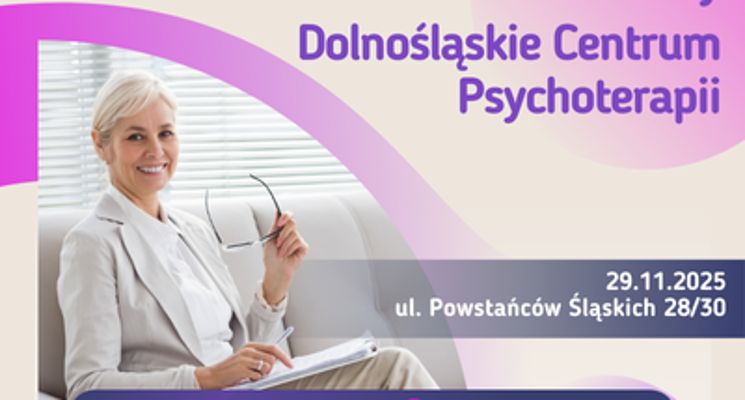 Plakat Dzień Otwarty Dolnośląskiego Centrum Psychoterapii