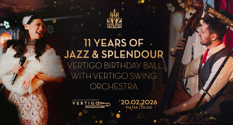 Plakat 11 Years of Jazz & Splendour – Vertigo Birthday Ball with Vertigo Swing Orchestra