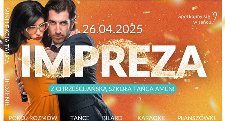 Plakat Impreza z Amen!
