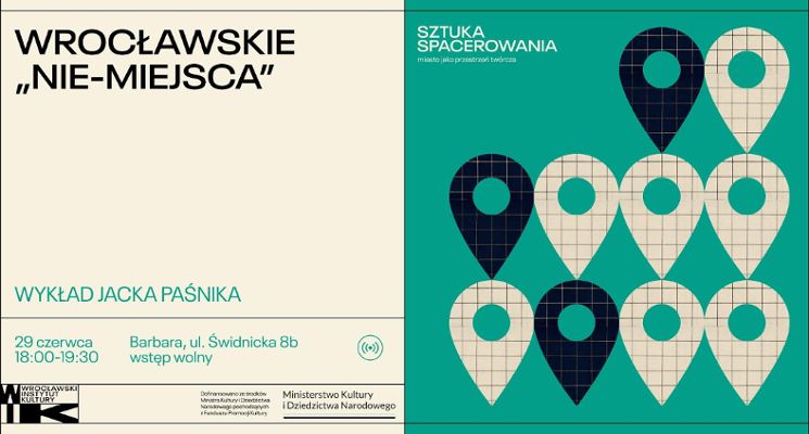 Plakat Wrocławskie “Nie-miejsca” | Szkoła Sąsiedzkich Spacerów