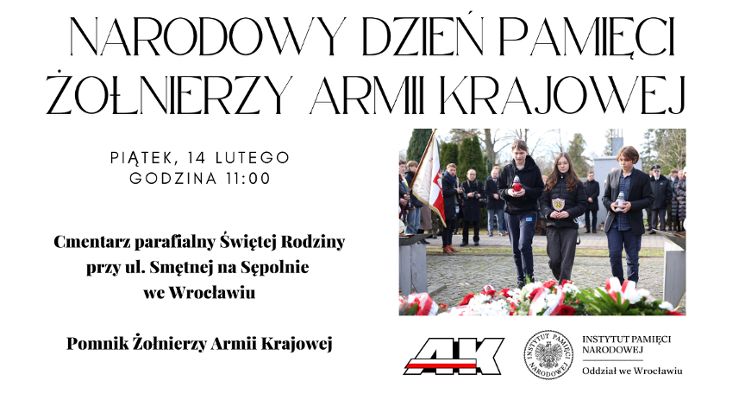 Plakat Uroczystości z okazji Narodowego Dnia Pamięci Żołnierzy Armii Krajowej