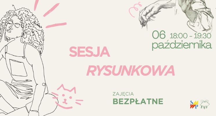 Plakat Owarta sesja rysunkowa