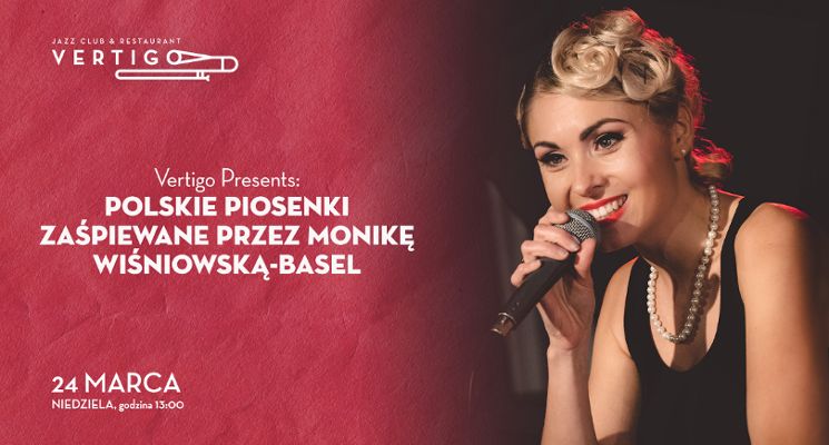 Plakat Polskie Piosenki zaśpiewane przez Monikę Wiśniowską-Basel
