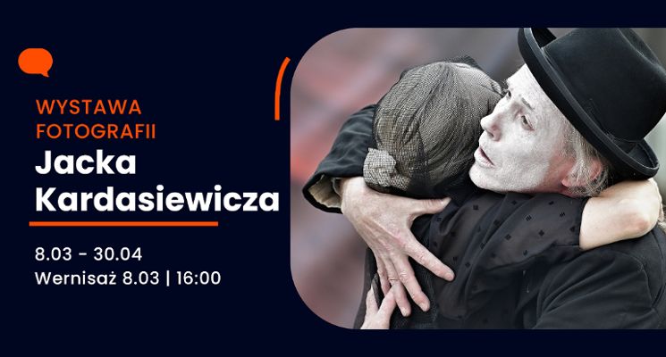 Plakat Wernisaż wystawy fotografii teatralnej Jacka Kardasiewicza